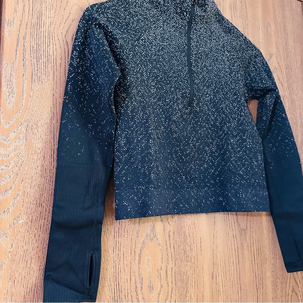 Lululemon Rest Less 1/2 Zip Dark Cast Longsleeve - Picture 4 of 6